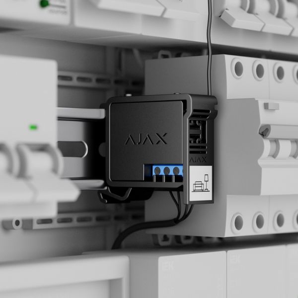 Ajax DIN Holder Тримач для фіксації Relay або WallSwitch на DIN-рейці 99-00010371 фото