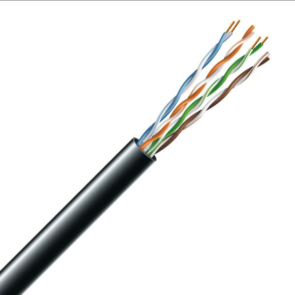 Cat. 5e U/UTP PE 4х2х24 AWG, (74269) бухта 305м. Кабель вита пара ЗЗКМ (UTP мідь наружний) 25275 фото