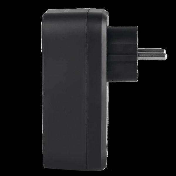 VIDEX ONCORD з/з 1п 2.4A 2USB+USB-C Black Мережевий адаптер з заземленням 32141 фото