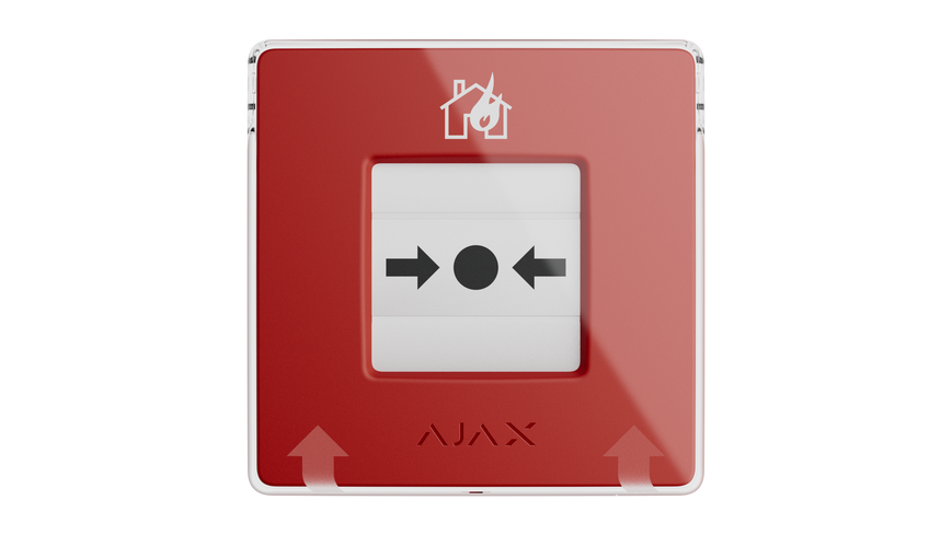 Ajax Manual Call Point (Red) (8EU) ASP Ручний пожежний сповіщувач 99-00016413 фото