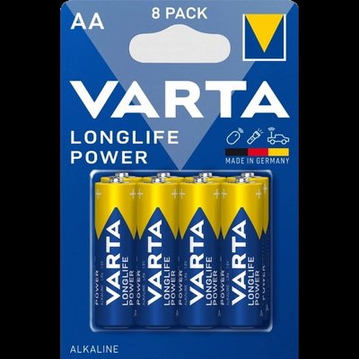 VARTA LONGLIFE POWER AA BLI 8 шт Батарейка 28646 фото