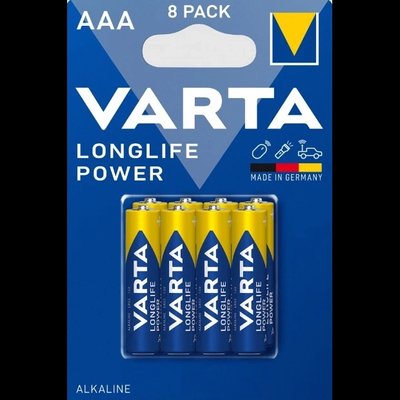 VARTA LONGLIFE POWER AAA BLI 8 шт Батарейка 28647 фото